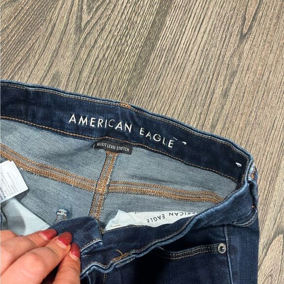 American Eagle Outfitters Womens Blue Nest Lovel Stretch Skinny Jeans Size 2 - Picture 10 of 11